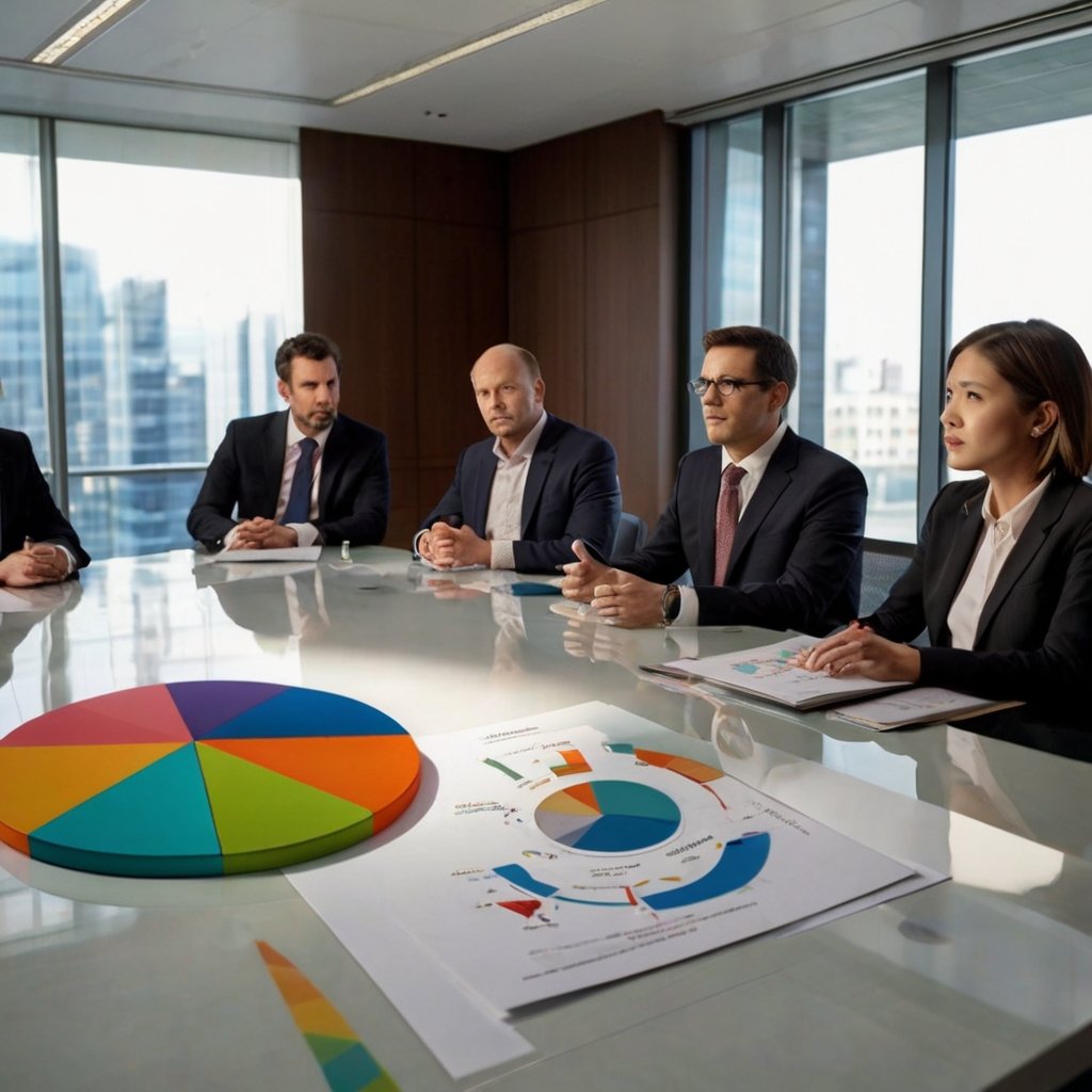 Professional financial auditors at work
